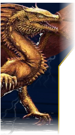 A golden dragon on a stormy sky — the Shadow Lights Entertainment mark